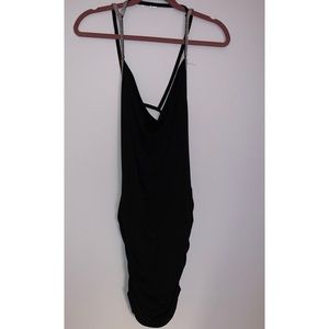 Forever 21 Crystal Embellished Black Club Dress